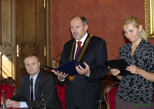 Mayor of Košice František Knapík received the representatives... 