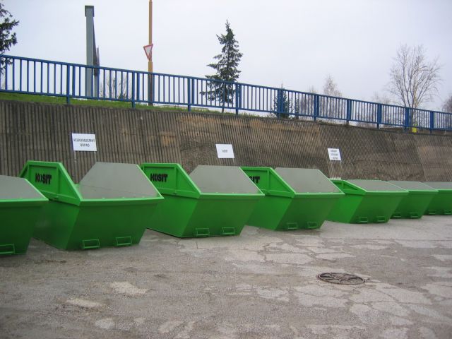 Kontajnery na separovaný odpad