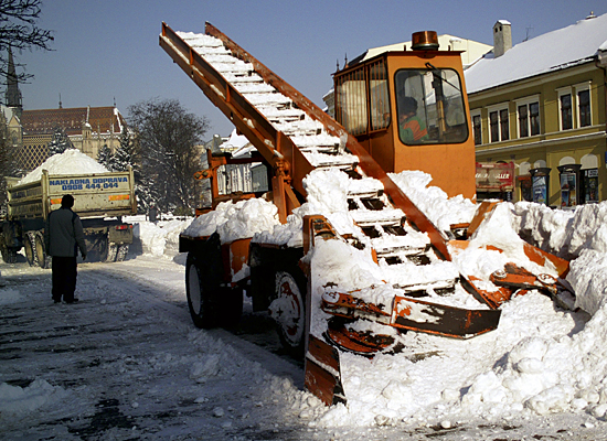 čistenie Hlavnej ulice 