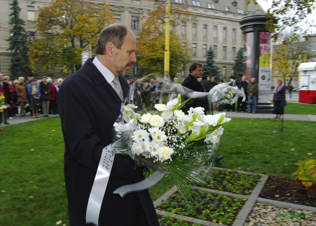 Spomienka pri pamätníku T.G.Masaryka a M.R.Štefánika