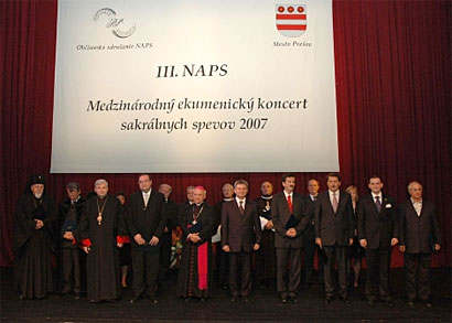 3. NAPS Medzinárodný ekumenický koncert, ktorý sa konal v Prešove v r. 2007