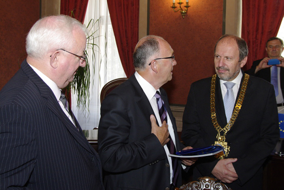 Members of the French delegation discussed with Mayor of Košice Mr. František Knapík