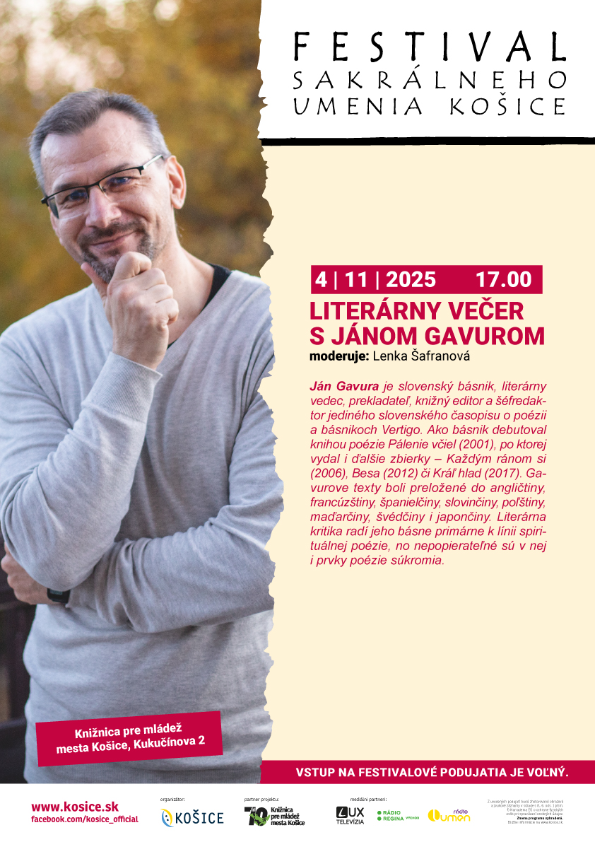Literárny večer s Jánom Gavurom