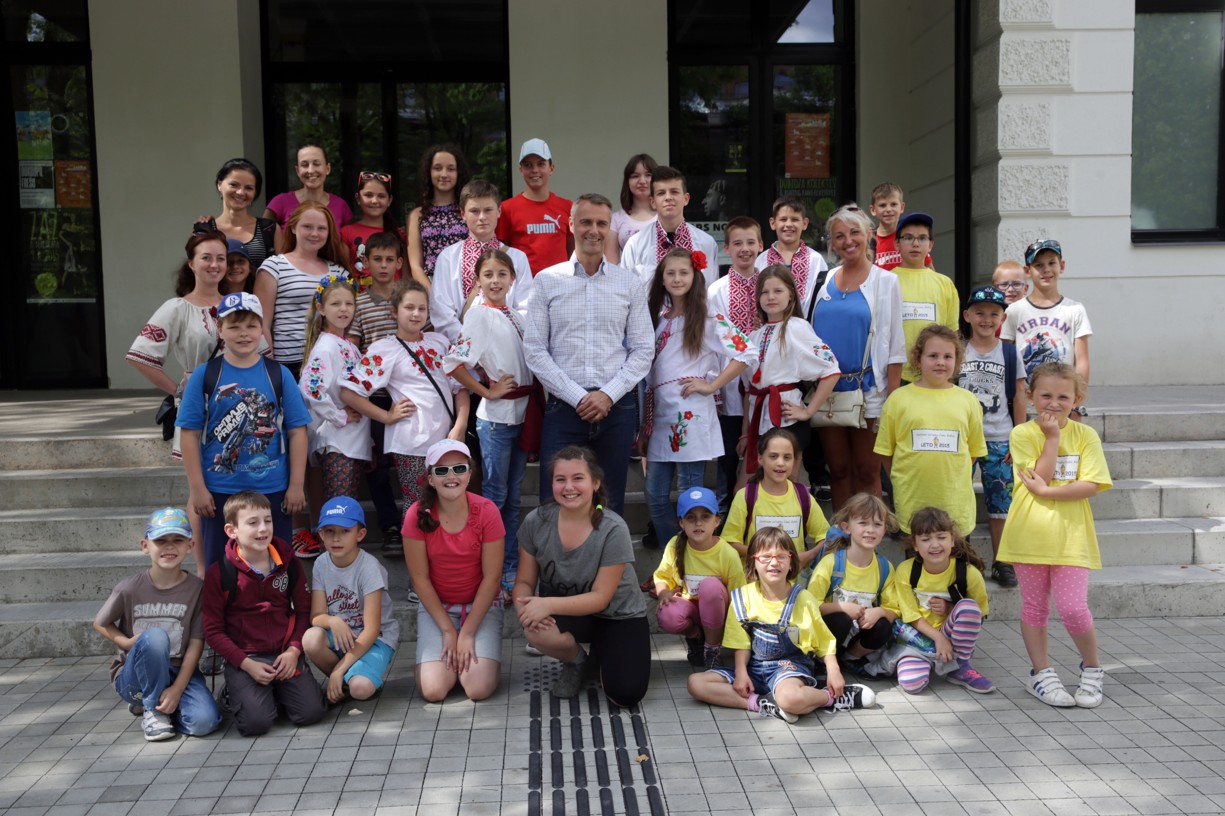 Posledný deň tábora sa slovenské aj ukrajinské deti stretli s primátom mesta