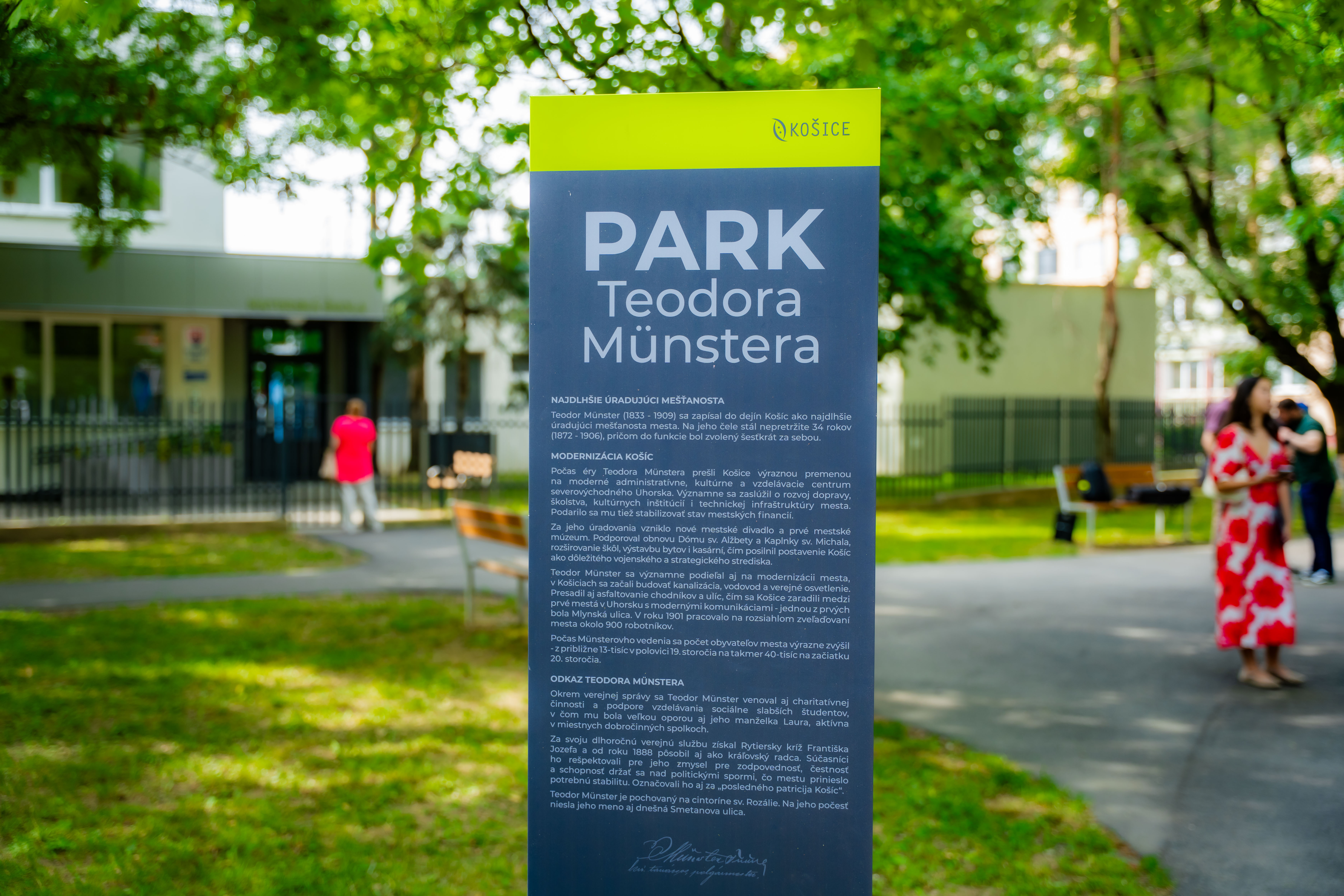 Odhalenie pamätnej tabule Teodora Münstera