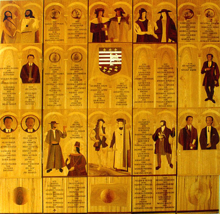 Listina starostov od roku 1307 umiestnená v Jakabovom paláci 