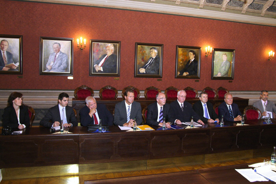 Meeting with the Mayor of Košice Mr. František Knapík in premises of the Historical Town Hall