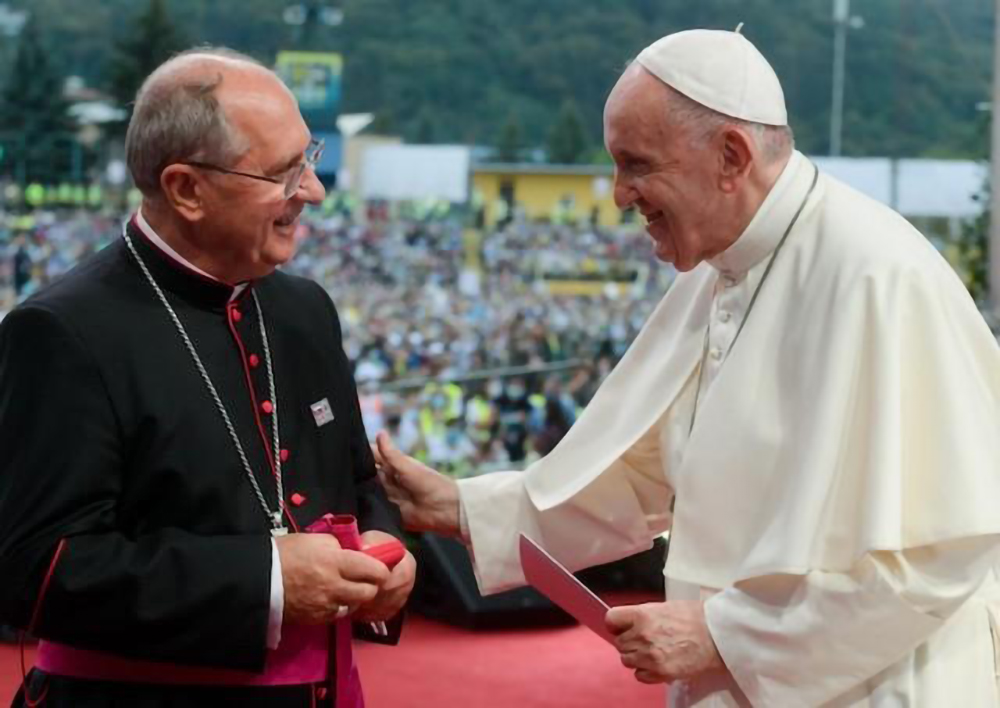 Mons. Bober s pápežom Františkom