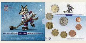 Euromince vydané pri píležitosti MS v hokeji