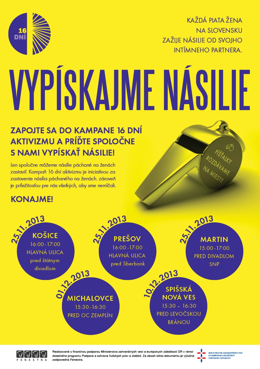 Vypískajme násilie!