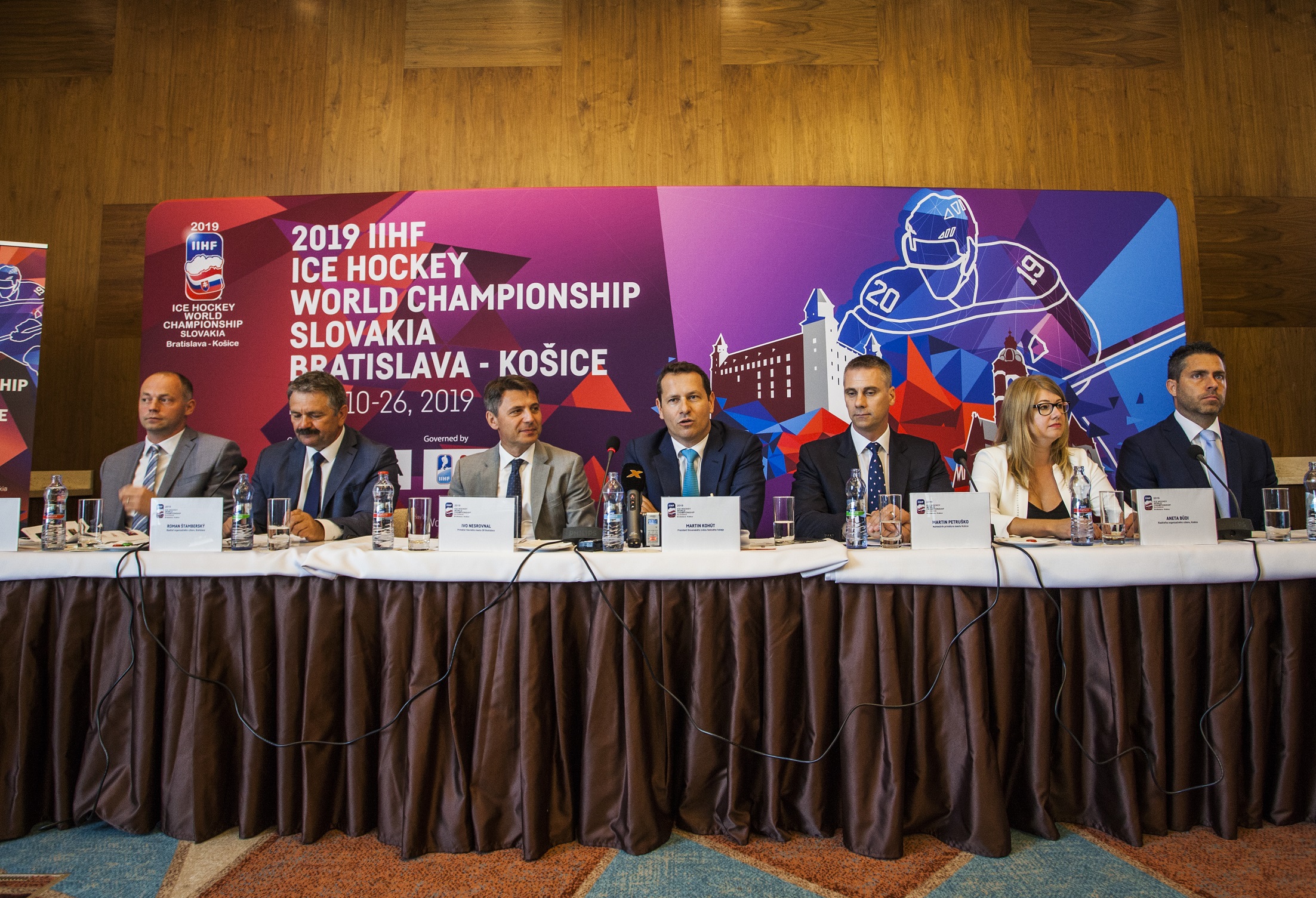 Tlačová konferencia k Majstrovstvám sveta v ľadovom hokeji 2019