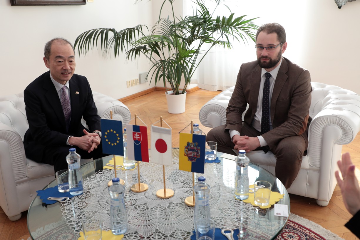 Priajtie mimoriadneho a splnomocneného veľvyslanca Japonska v Slovenskej republike