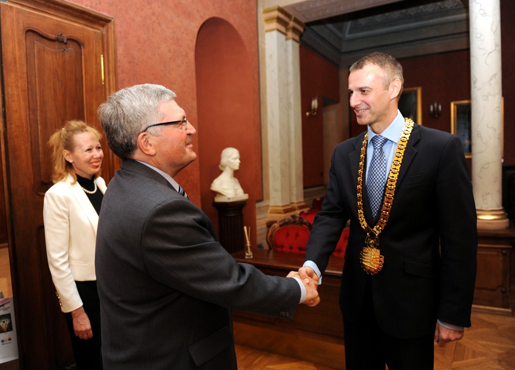 Stretnutie primátora mesta Košice Richarda Rašiho s primátorom Ekaterinburgu Evgeniy N. Porunovom