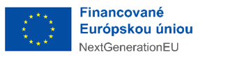 Logo: Financované Európskou úniou NextGenerationEU