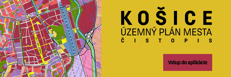 Vstup do aplikácie NOVÝ ÚZEMNÝ PLÁN MESTA KOŠICE