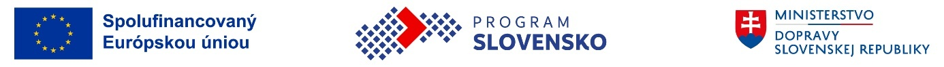 Log&aacute;: E&Uacute;, Program Slovensko a Ministerstvo dopravy SR