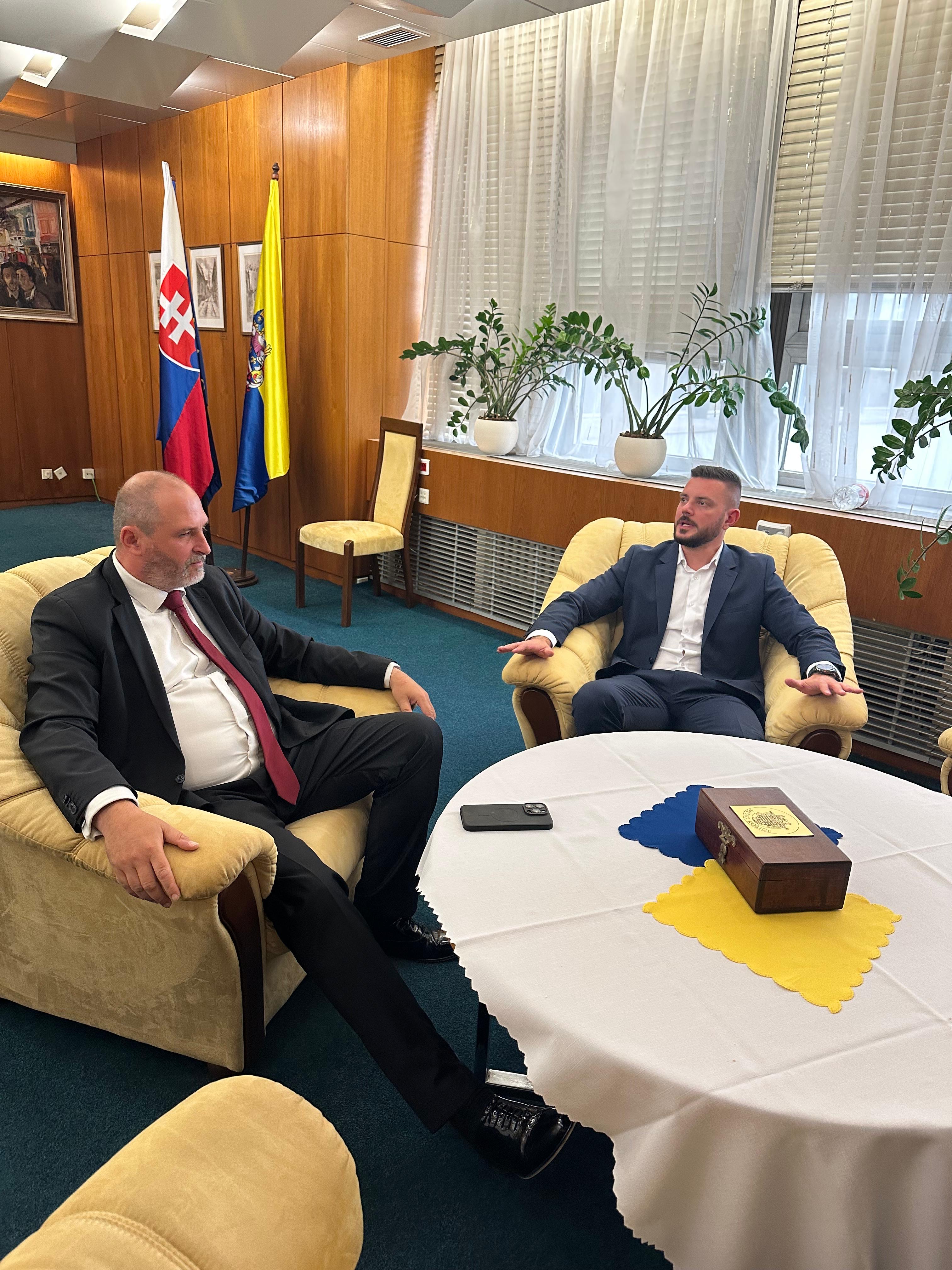 Pracovné stretnutie s prednostom Okresného úradu v Košiciach, pánom Tomášom Kyselom